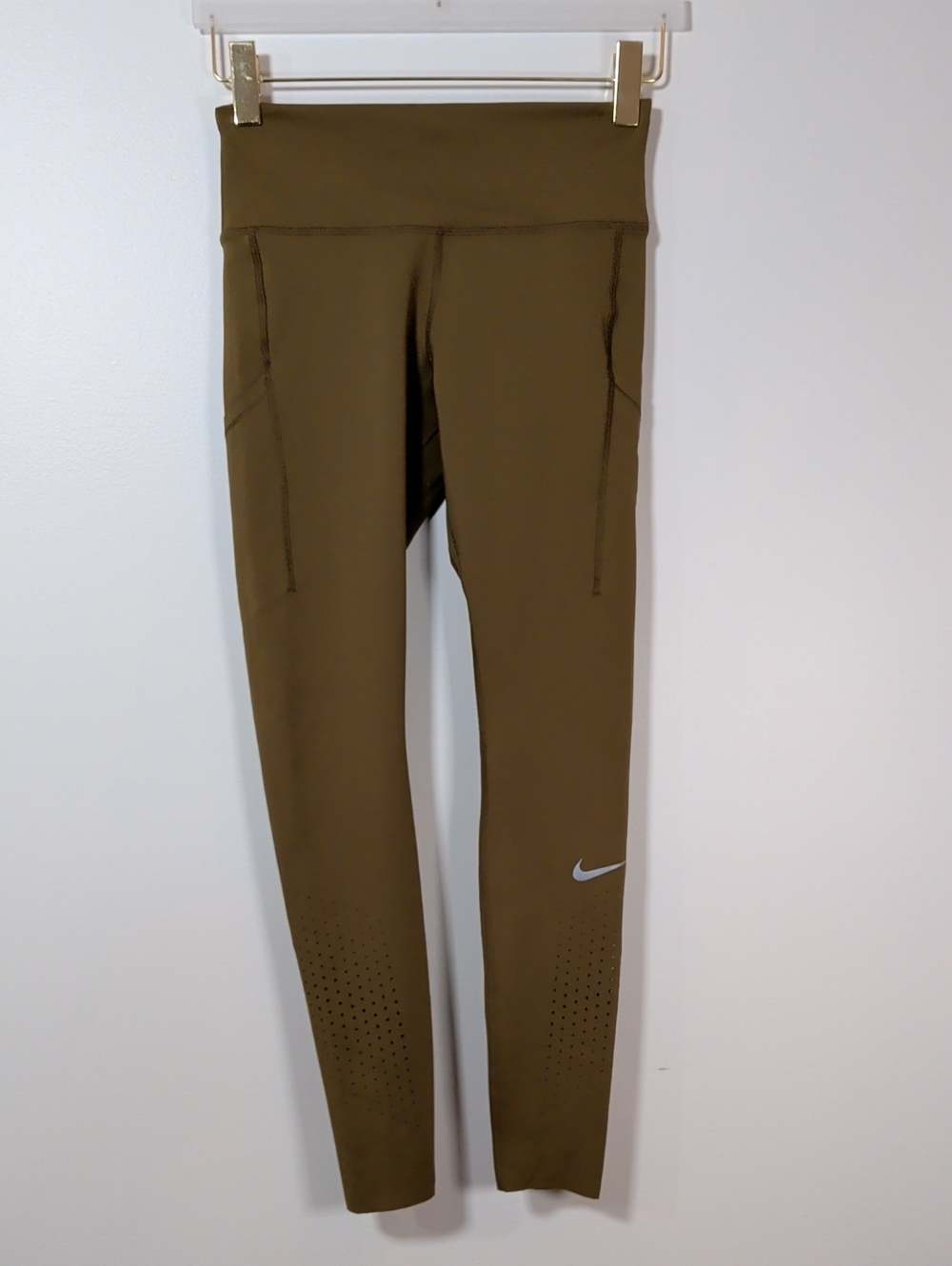 Nike Olive Performance Dri-Fit Leggings